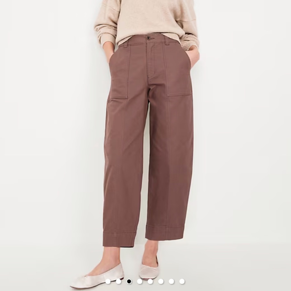 Old Navy high waisted barrel pants size 6 Tall brand new!